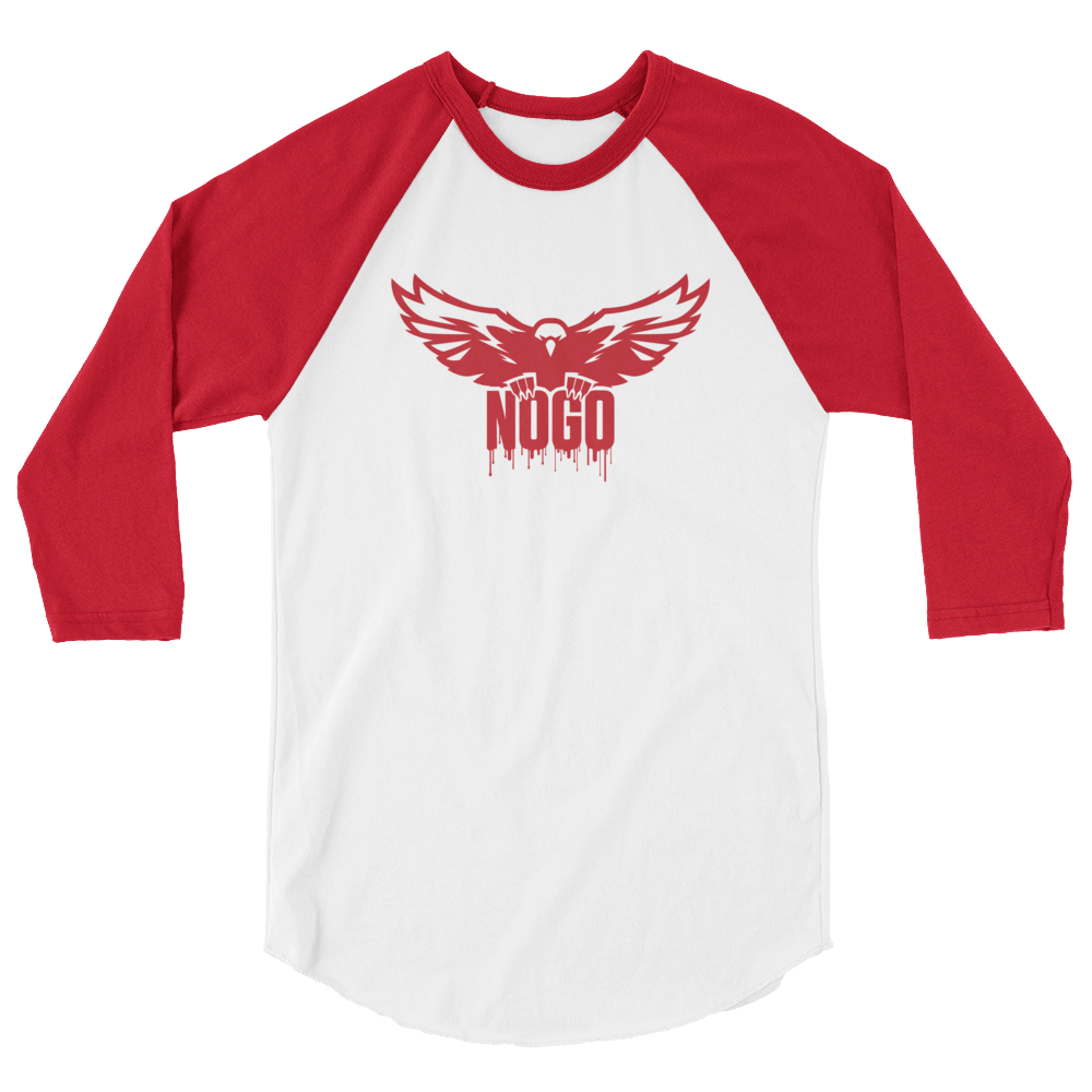 3/4 sleeve raglan shirt NOGO