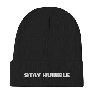 Embroidered Beanie STAY HUMBLE