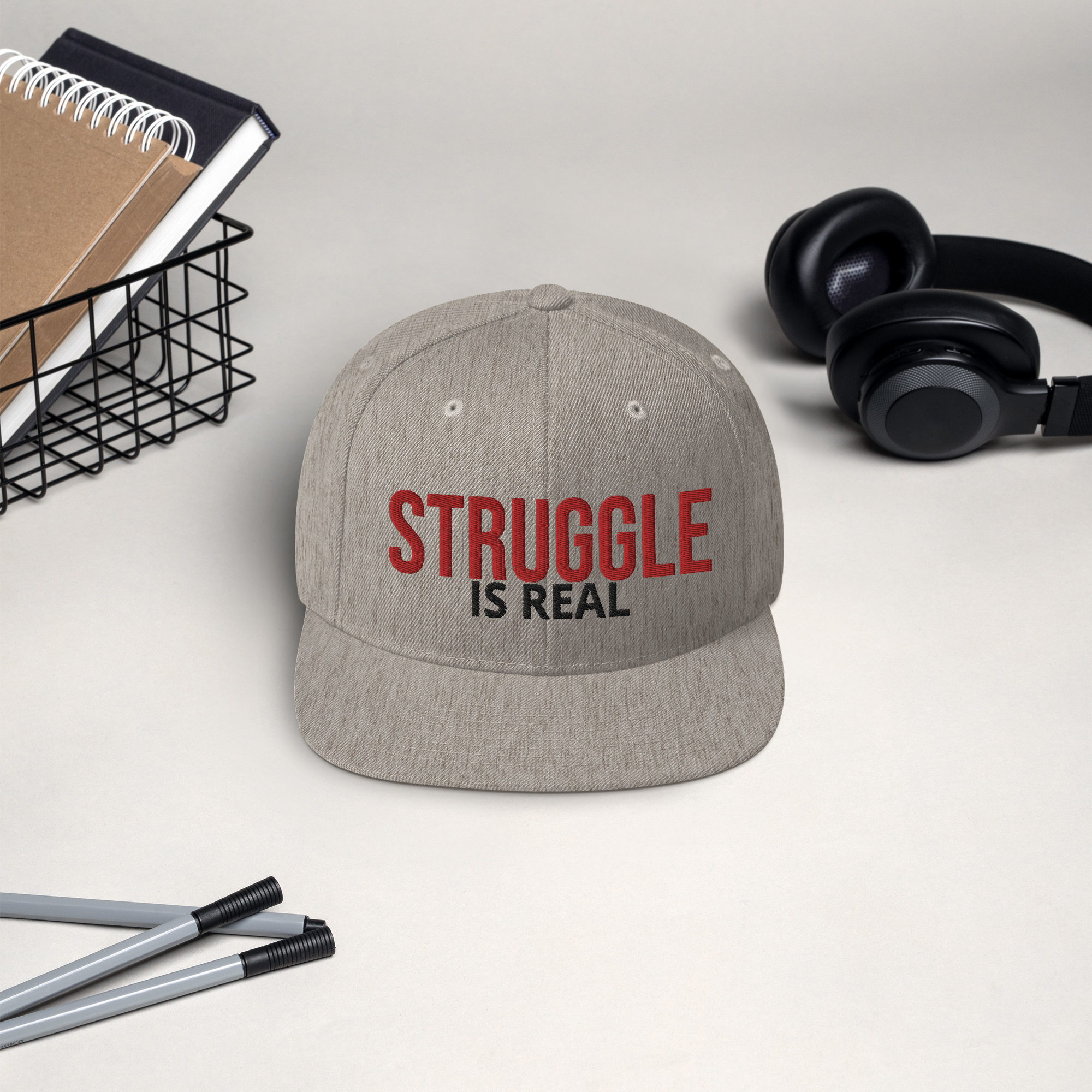 Snapback Hat STRUGGLE IS REAL