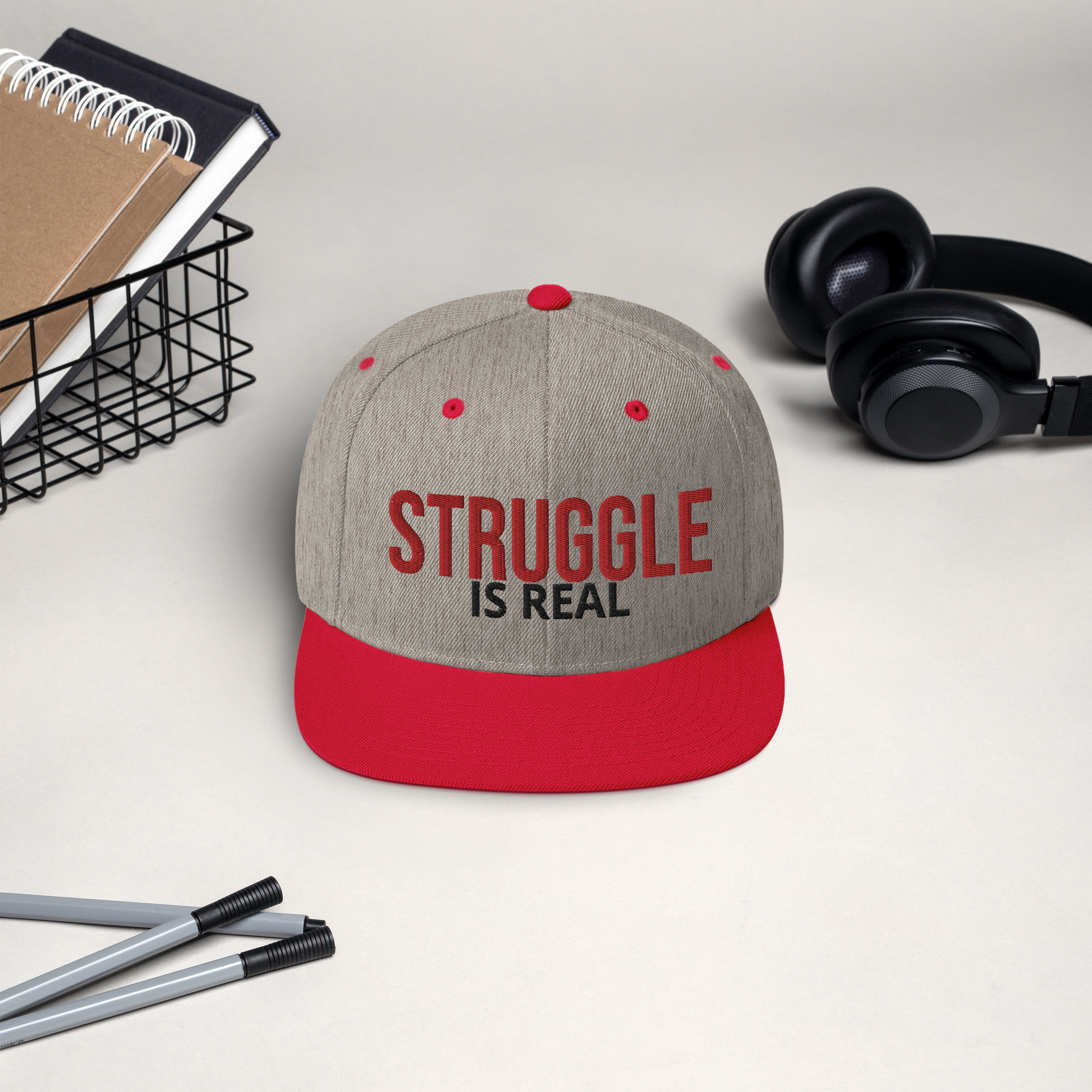 Snapback Hat STRUGGLE IS REAL