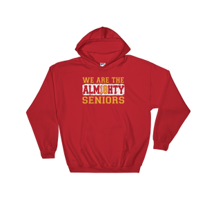 Hooded Sweatshirt  WE ARE THE ALM18HTY SENIORS - HILLTOP TEE SHIRTS