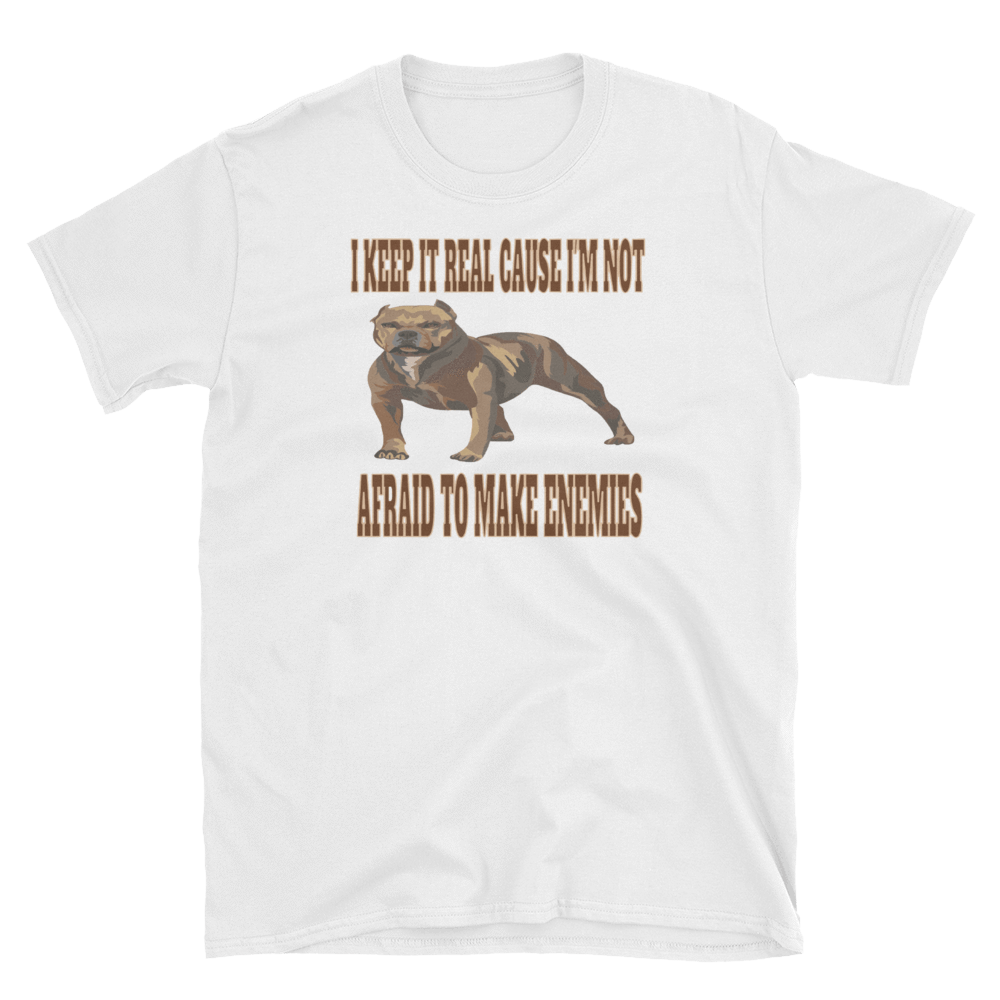 I KEEP IT REAL CAUSE I'M NOT AFRAID TO MAKE ENEMIES - HILLTOP TEE SHIRTS