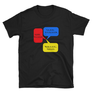 RED BLOOD BLUE UNHAPPY YELLOW HOPE - HILLTOP TEE SHIRTS