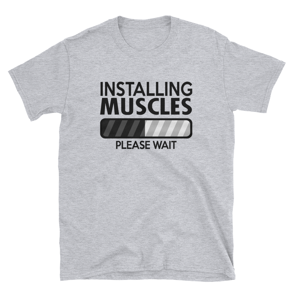 INSTALLING MUSCLES PLEASE WAIT - HILLTOP TEE SHIRTS