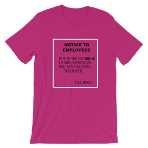 NOTICE TO EMPLOYEES - HILLTOP TEE SHIRTS