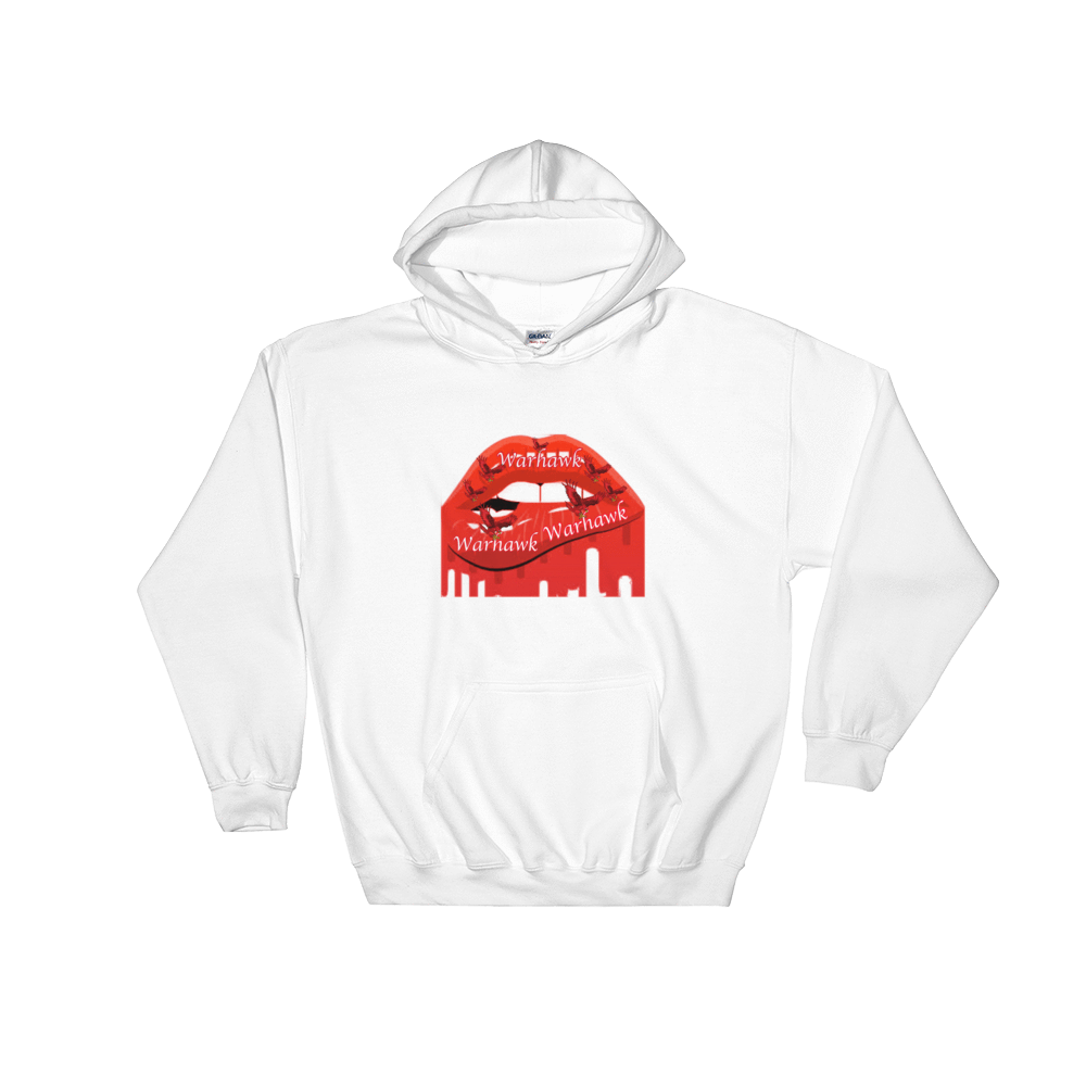 Hooded Sweatshirt Warhawk Lips - HILLTOP TEE SHIRTS