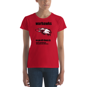 Women's short sleeve t-shirt Warhawks expeditiously - HILLTOP TEE SHIRTS