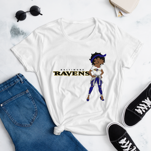 Women's short sleeve t-shirt Ravens