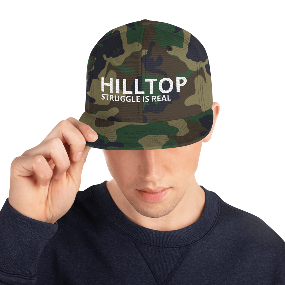 Snapback Hat HILLTOP struggle is real - HILLTOP TEE SHIRTS