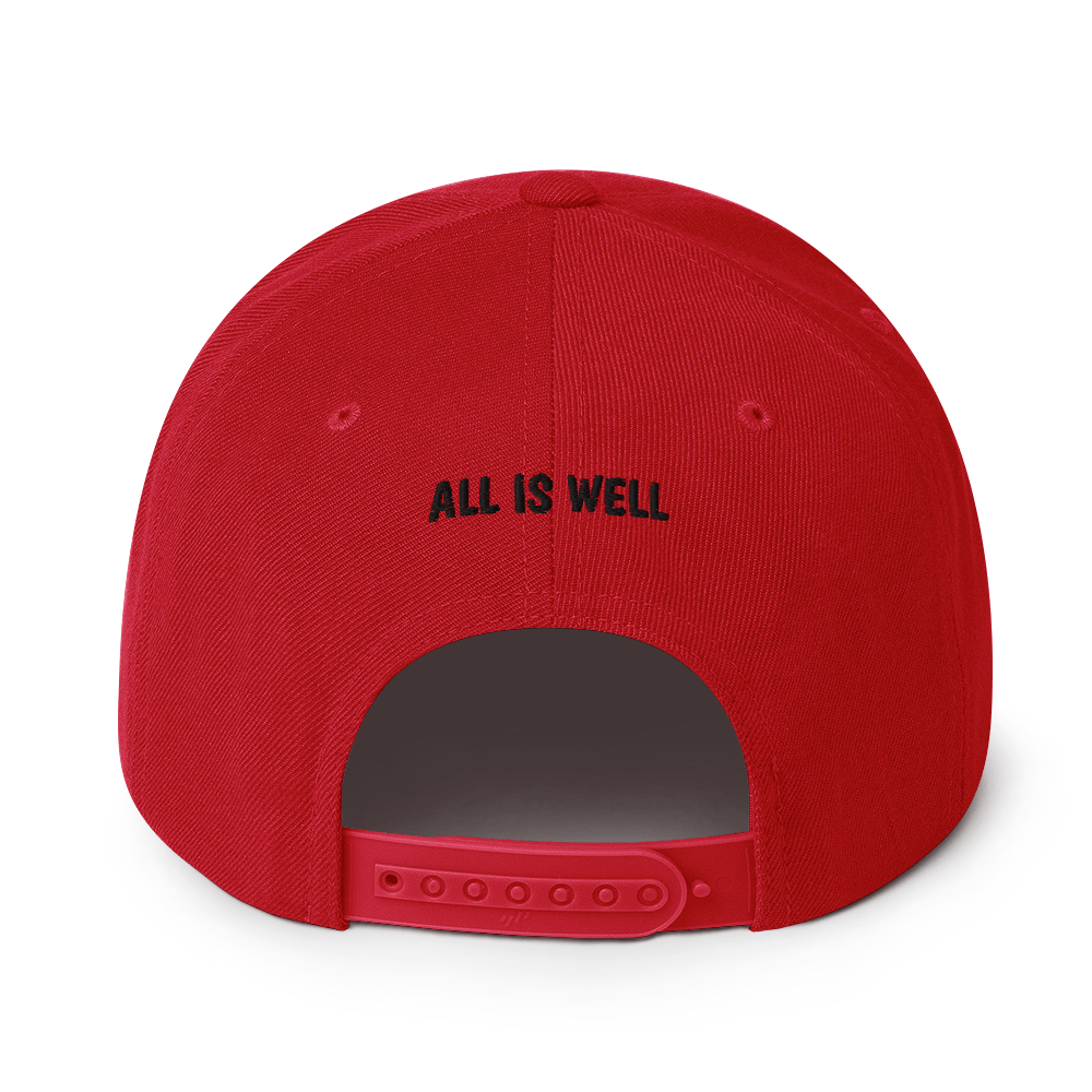 Snapback Hat ALL IS WELL - HILLTOP TEE SHIRTS