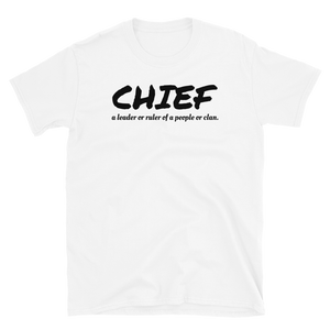 CHIEF a leader or ruler of a people or clan