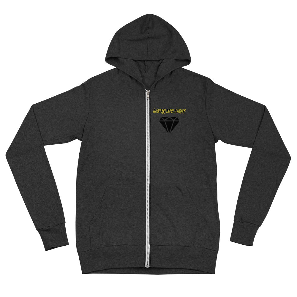 Unisex zip hoodie LADY HILLTOP MY GOAL IS TO MAKE IT TO THE TOP