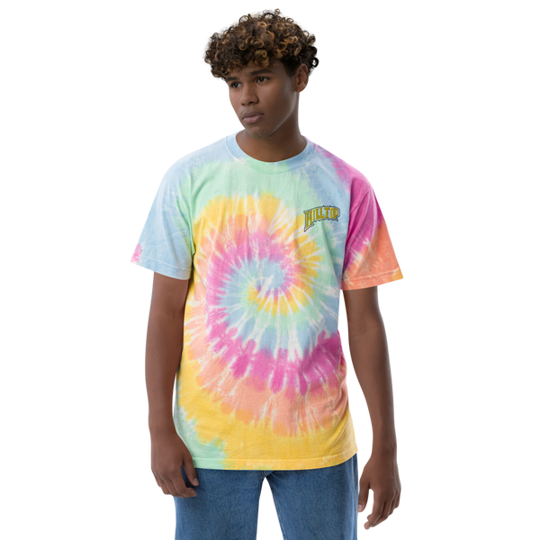 ie-dye Oversized T-shirt/タイダイオーバーTEE Logo Oversized Tie-Dye Tee - Black & White – HisWattson