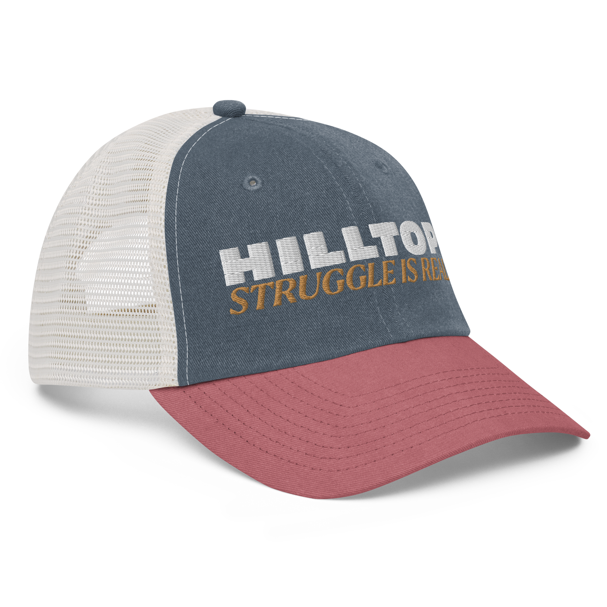 Pigment-dyed cap HILLTOP STRUGGLE IS REAL (00)