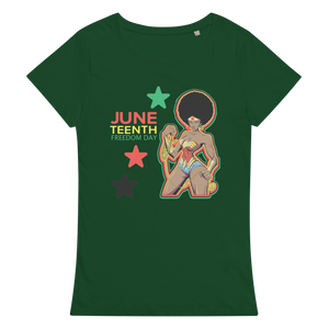 Women’s basic organic t-shirt JUNE TEENTH FREEDOM DAY